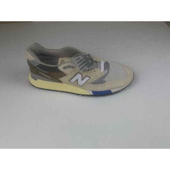 New Balance Concepts x New Balance 998 Sea Salt with Covert Green Size 10.5 US - Picture 4 of 10